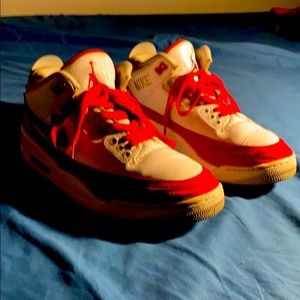 Jordan 3s with 4 Nike attachments